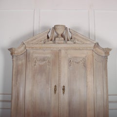 Dutch Bleached Oak Linen Cupboard