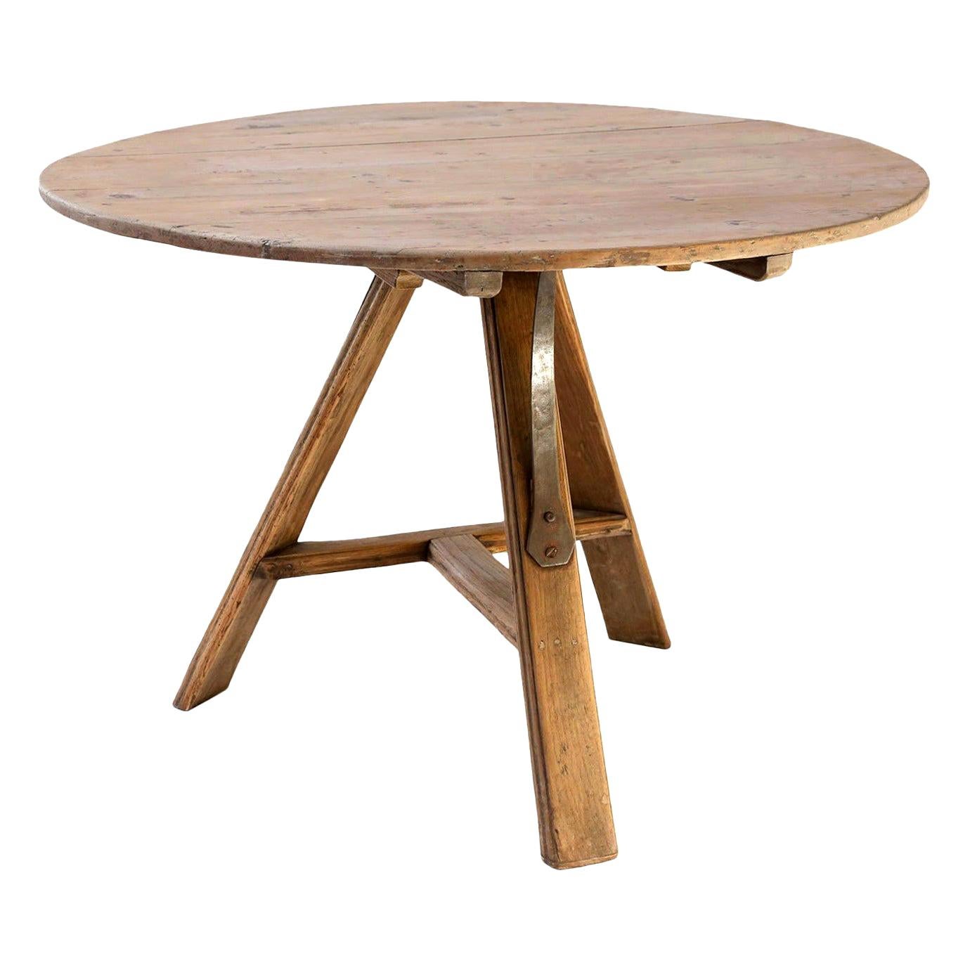 Dutch Bleached Oak Tilt-Top Table