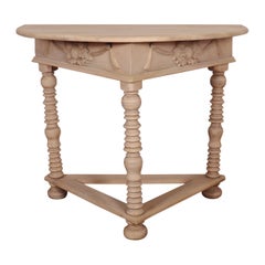 Consola holandesa de nogal blanqueado