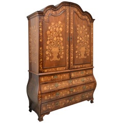 Dutch Bombe Cabinet with Inlay