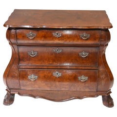 Dutch Bombe Commode Antique Chest of Drawers, 1920