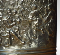Dutch Brass Embossed Umbrella Stand