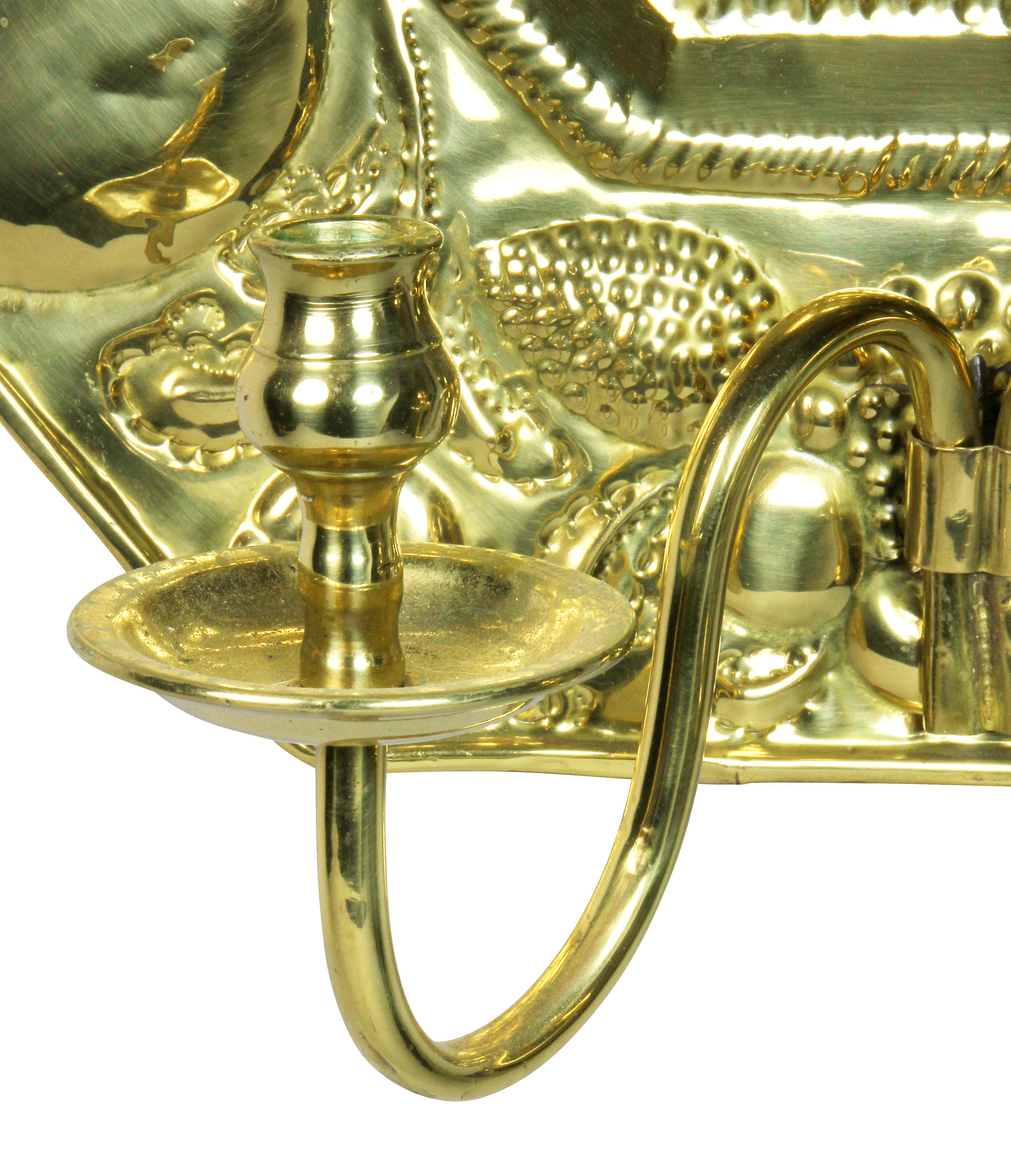 18th Century and Earlier Dutch Brass Sconce