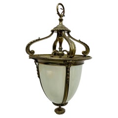 Antique Dutch Bronze Hall Lantern, circa 1900