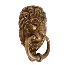 Dutch Bronze Lions Head Door Knocker
