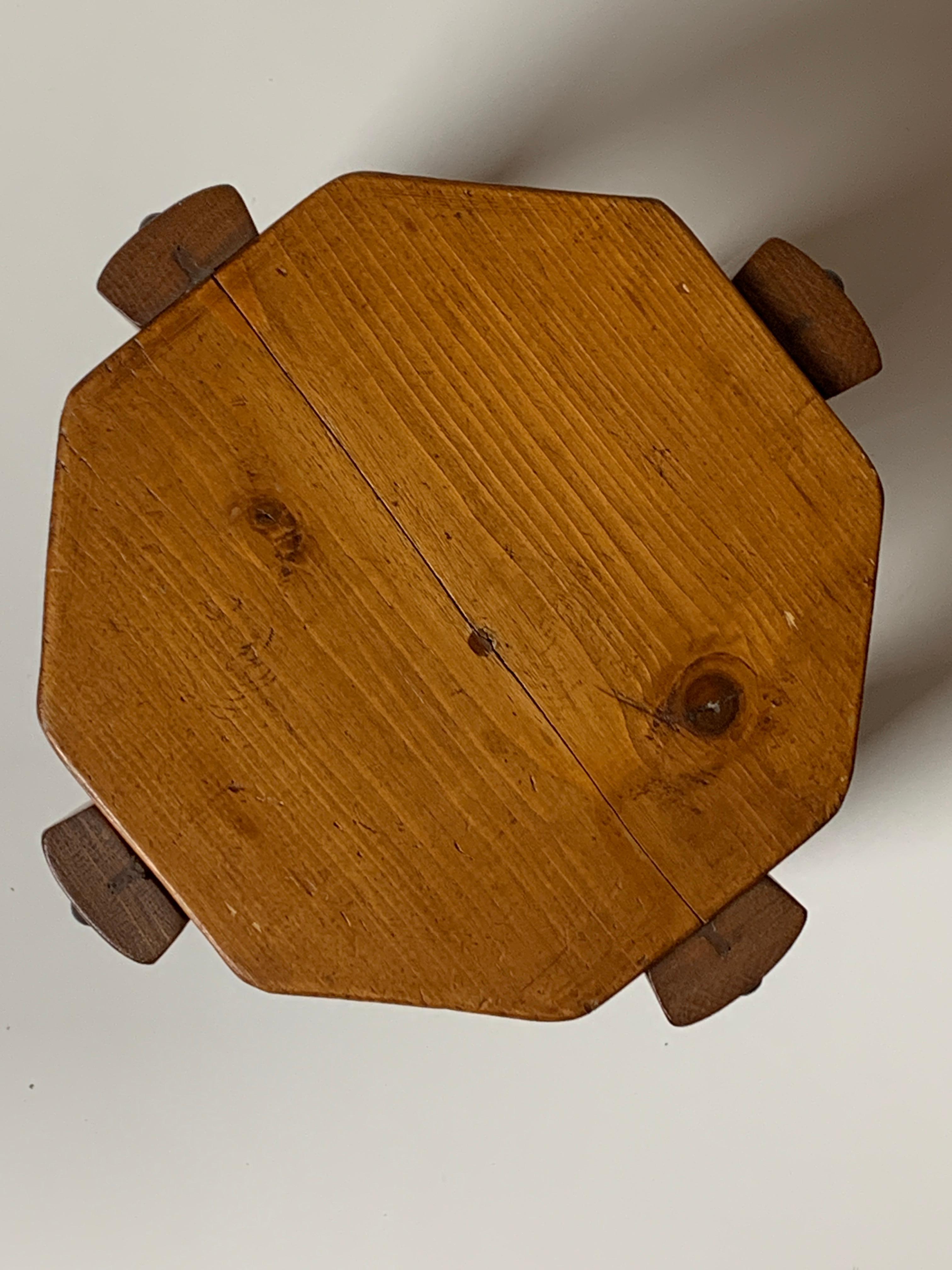 Dutch brutalist Art Deco small low stool plant stand 1930s-1950s 2