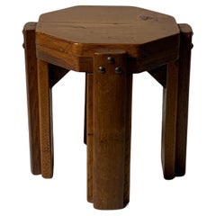 Dutch brutalist Art Deco small low stool plant stand 1930s-1950s