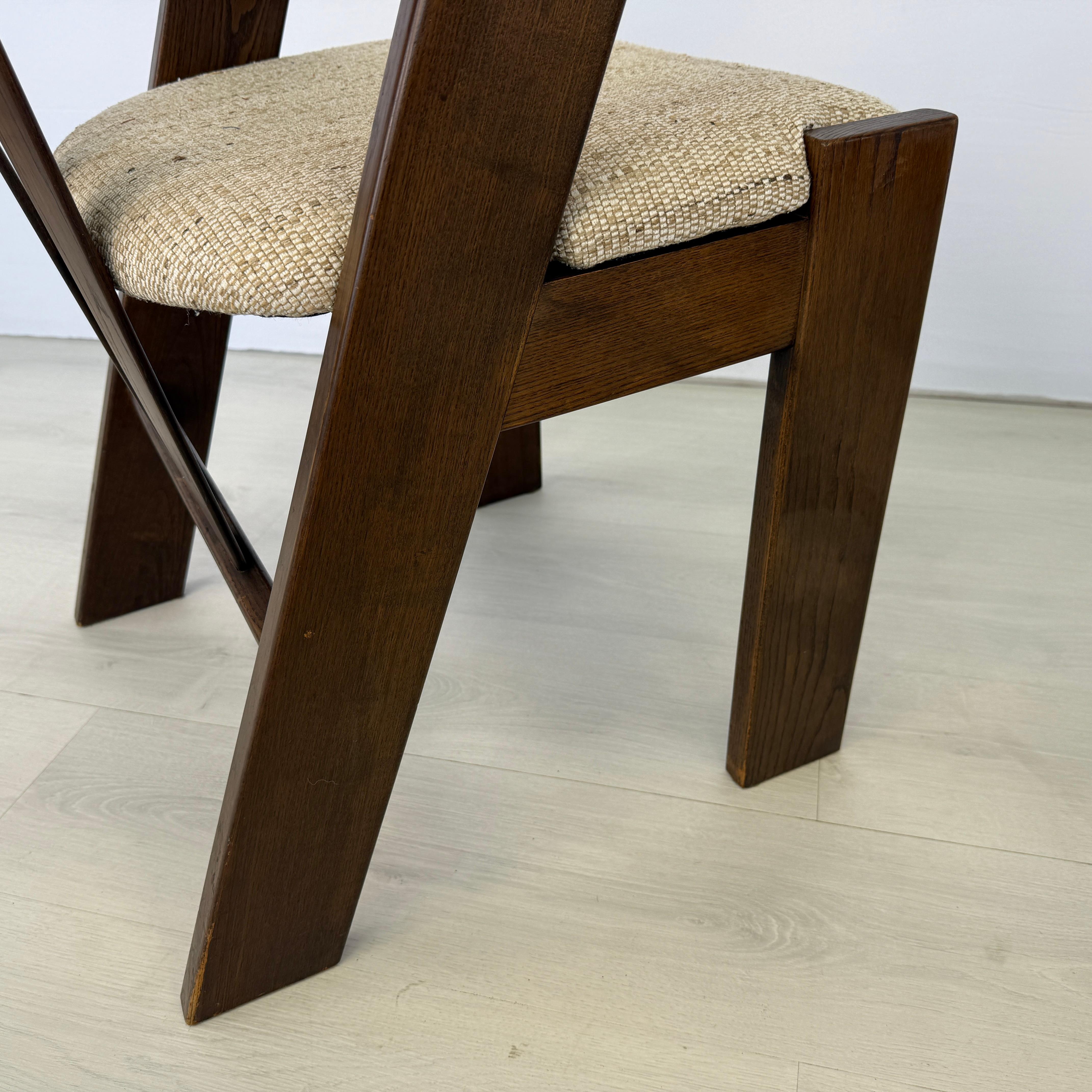 Chaises de salle à manger hollandaises brutalistes, 1970 - Lot de 4 en vente 4