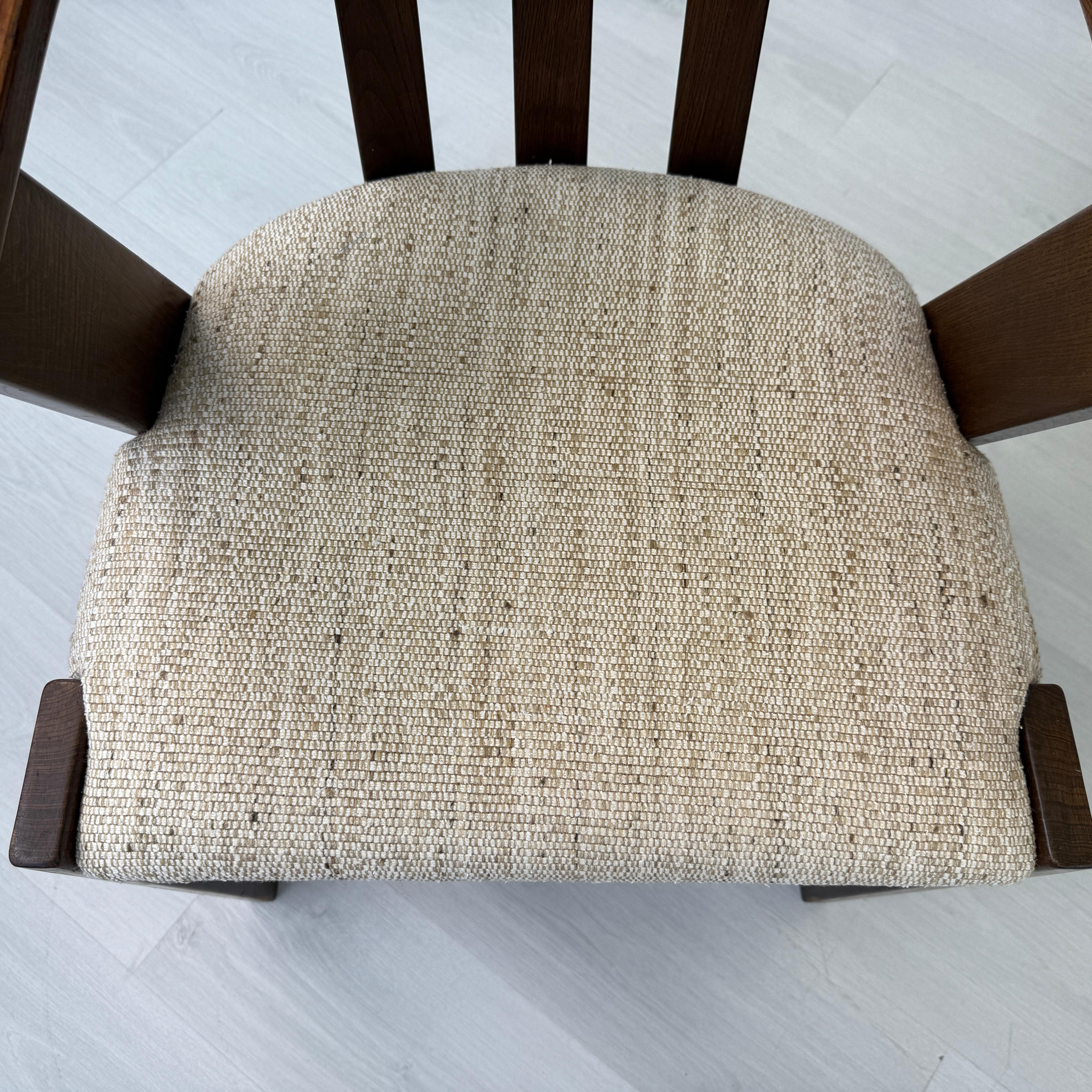 Tissu Chaises de salle à manger hollandaises brutalistes, 1970 - Lot de 4 en vente