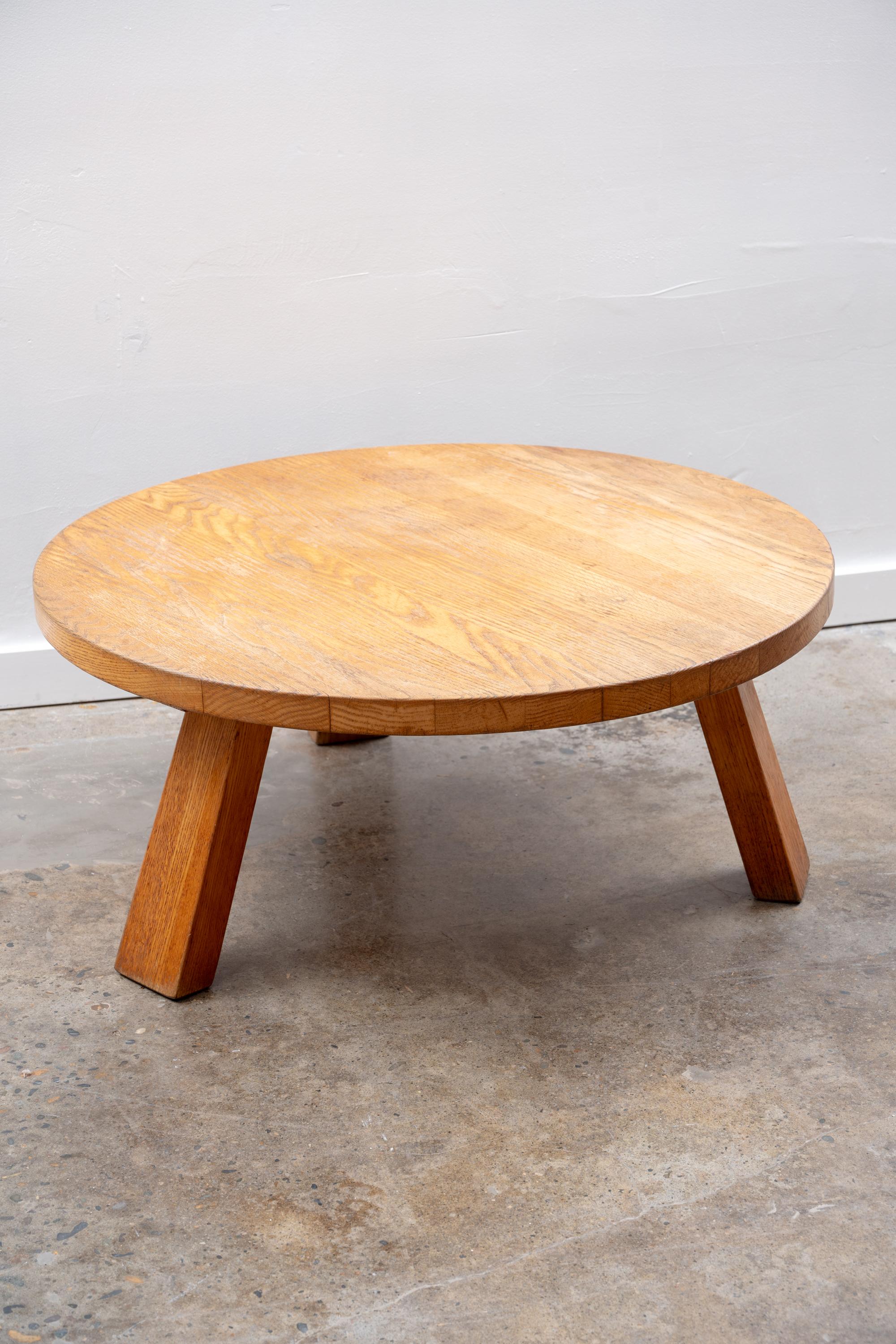 Holländischer Brutalist Eiche Couchtisch (20. Jahrhundert) im Angebot