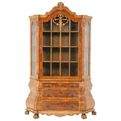 Dutch Burl Walnut Cabinet
