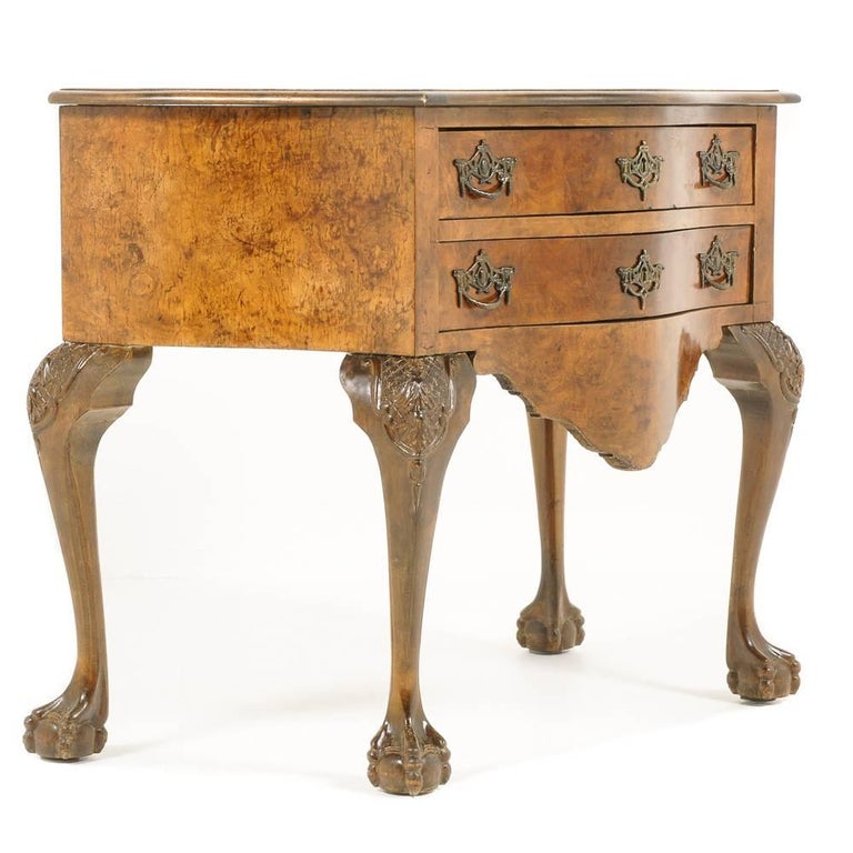 Dutch Burl Walnut Lowboy For Sale at 1stdibs