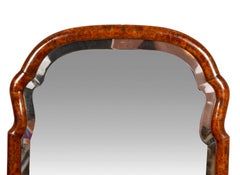 Dutch Burl Walnut Wall Mirror