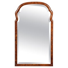 Dutch Burl Walnut Wall Mirror