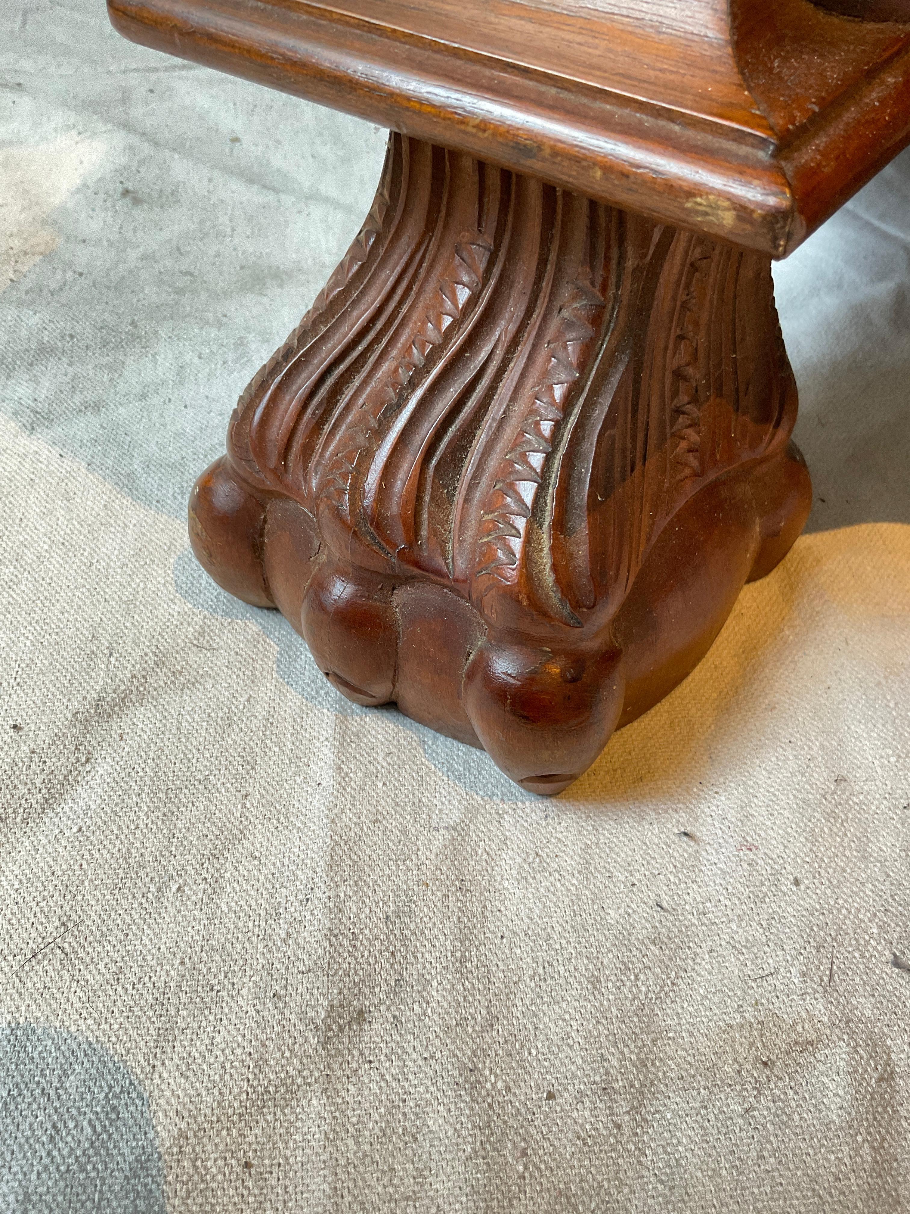 Cassapanca olandese in Wood Burled Bombe in vendita 8