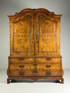 Dutch Burr Wallnut Cabinet 18th century