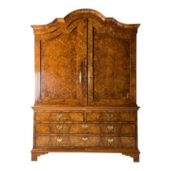 Mobile olandese in radica di noce del 1780 ca. 1780