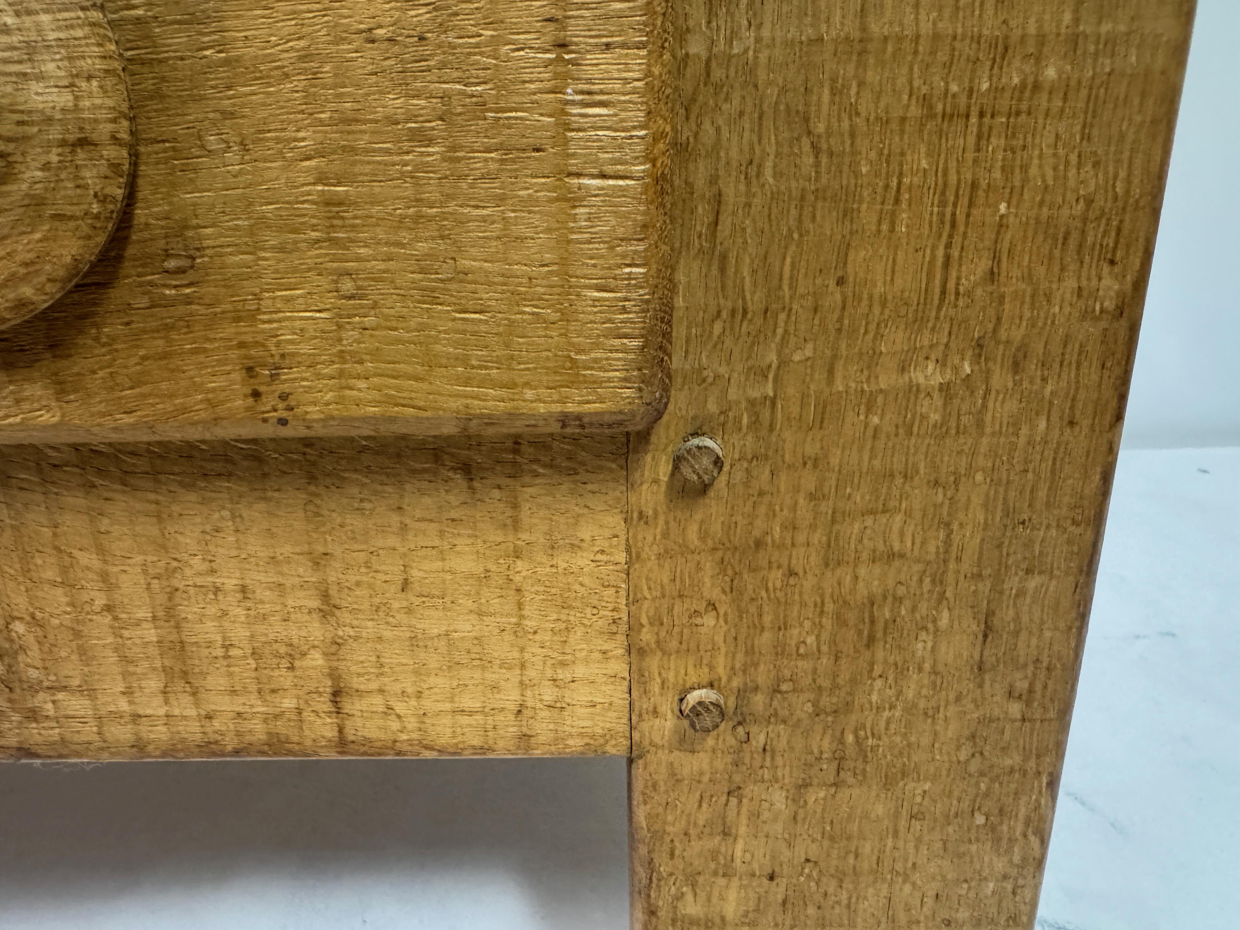 Dutch Carved Oak Brutalist Cupboard, 1960s For Sale 7