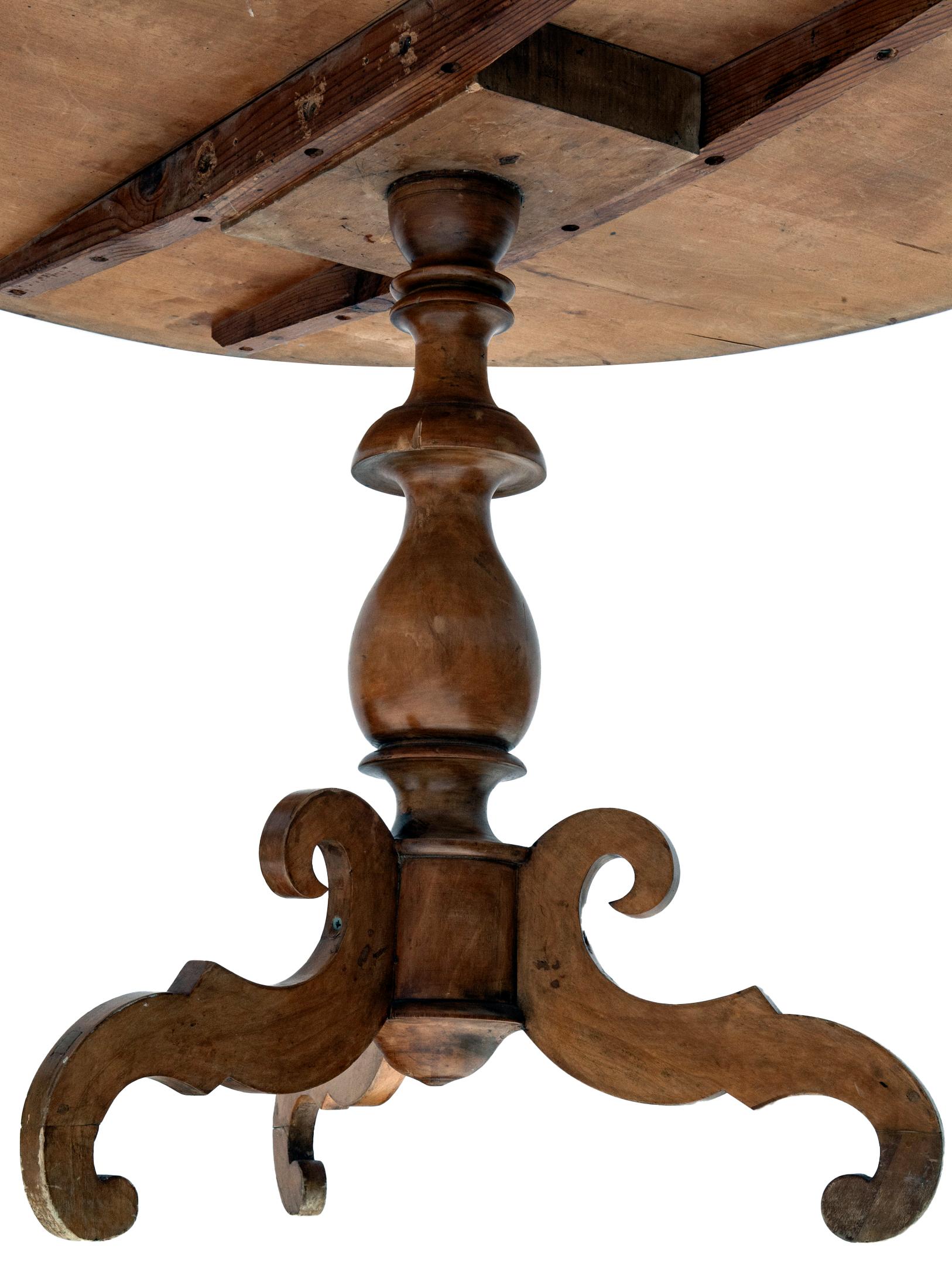 Dutch Center Table /Tripod Legs & Pedestal Round Table 4