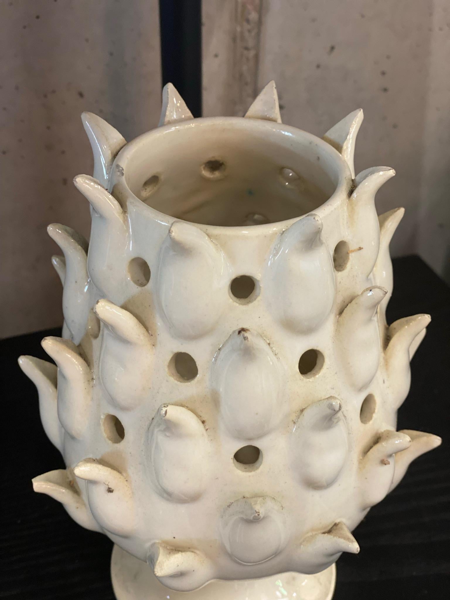 Dutch Ceramic Vase, Tulip Vase, Mid 19th Century 3