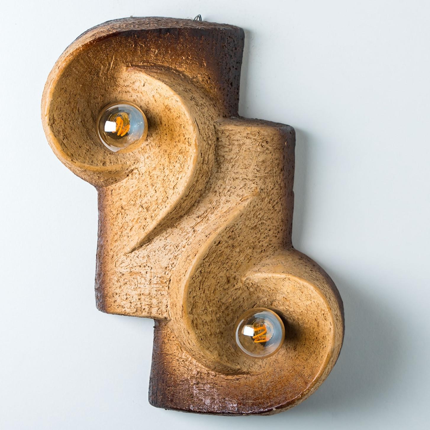 Dutch Cermamic Wall Sconces/ Lights, 1970s For Sale 4