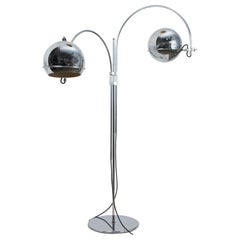 Used Dutch Chrome Floor Lamp from Gepo, Double Eye-Ball, 1960s