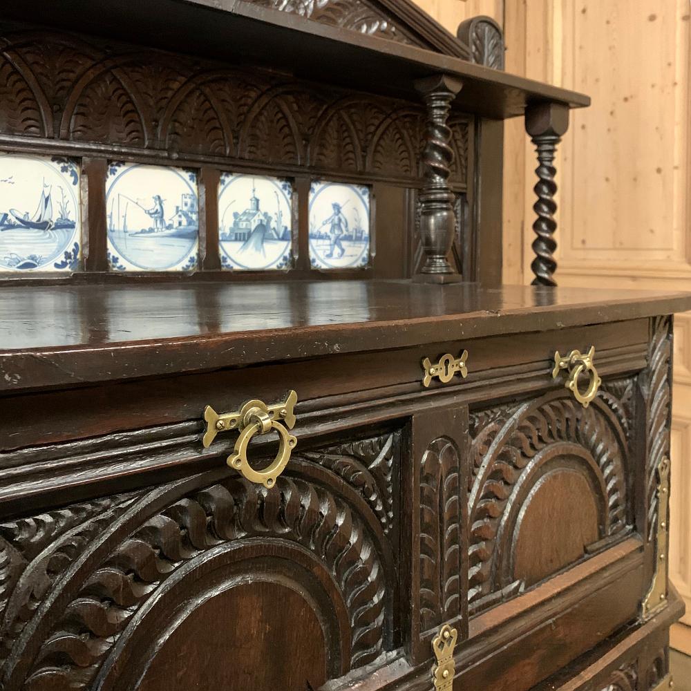Dutch Collector's Cabinet, 18th Century Renaissance Style 1