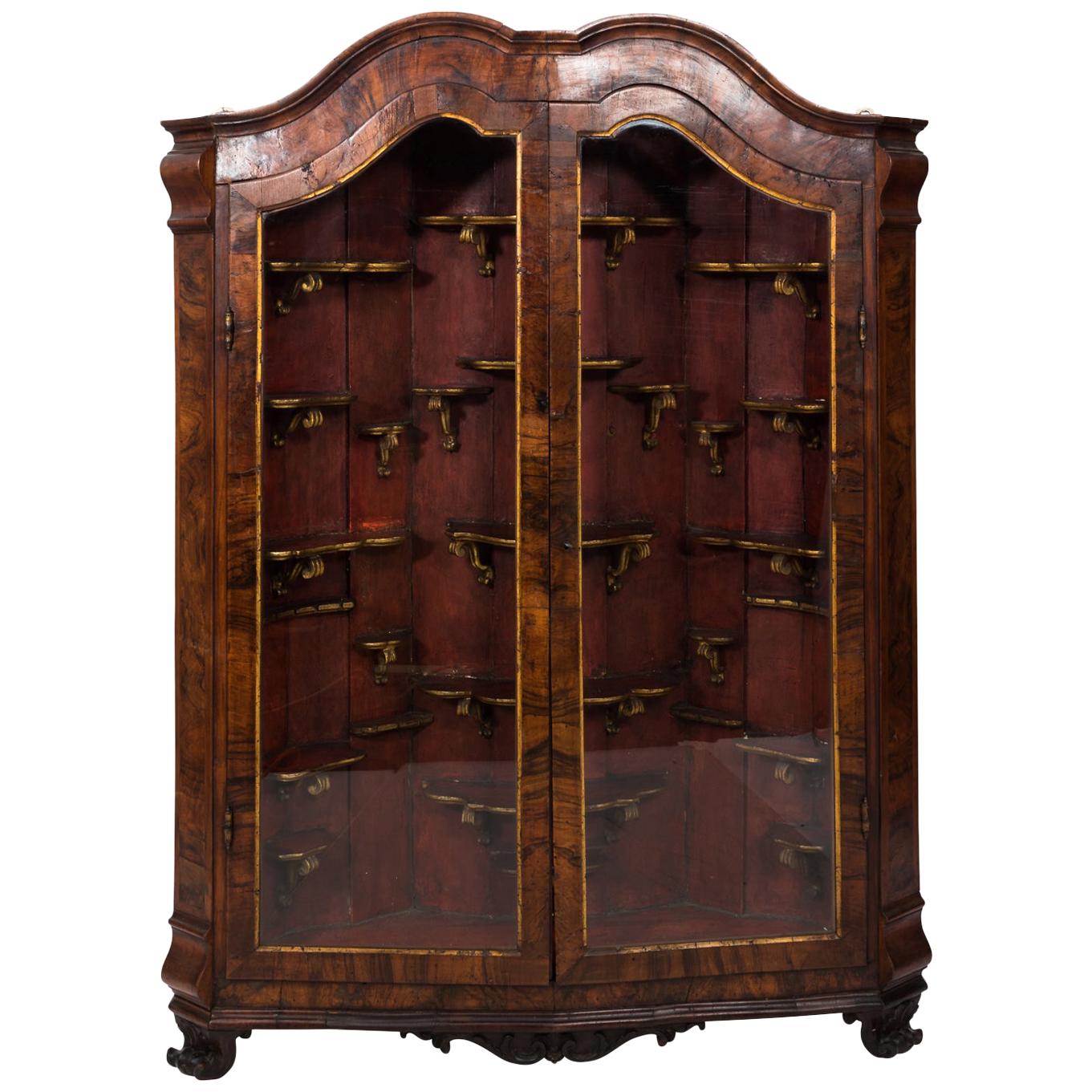 Dutch Collector's Cabinet, circa 1750s For Sale