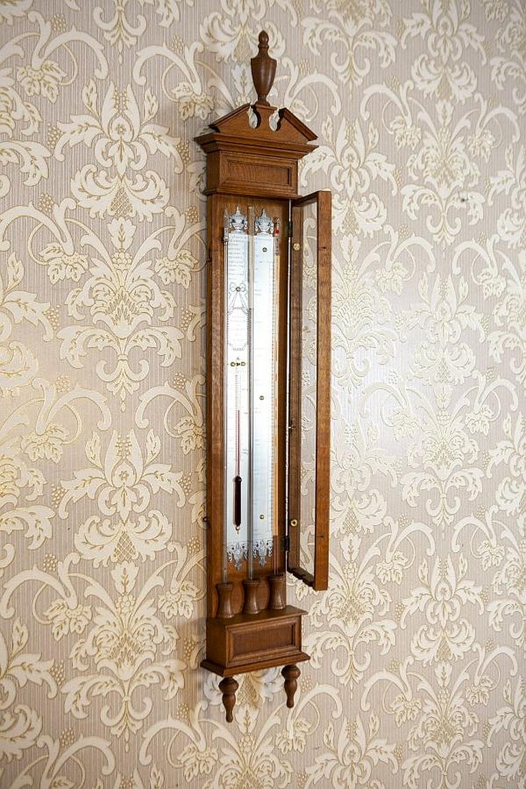 Dutch Collector's Roselli Barometer From the 19th Century In Good Condition In Opole, PL