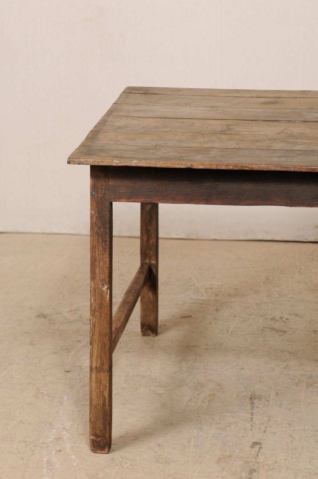Dutch Colonial 19th Century Teak Wood Breakfast Table or Desk 5