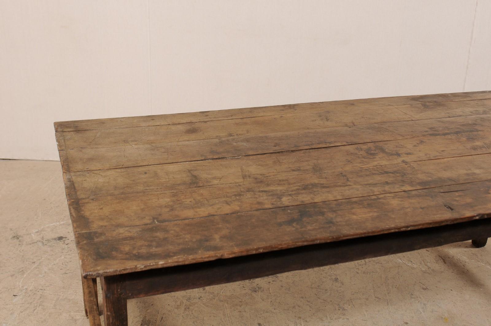 Indonesian Dutch Colonial 19th Century Teak Wood Breakfast Table or Desk