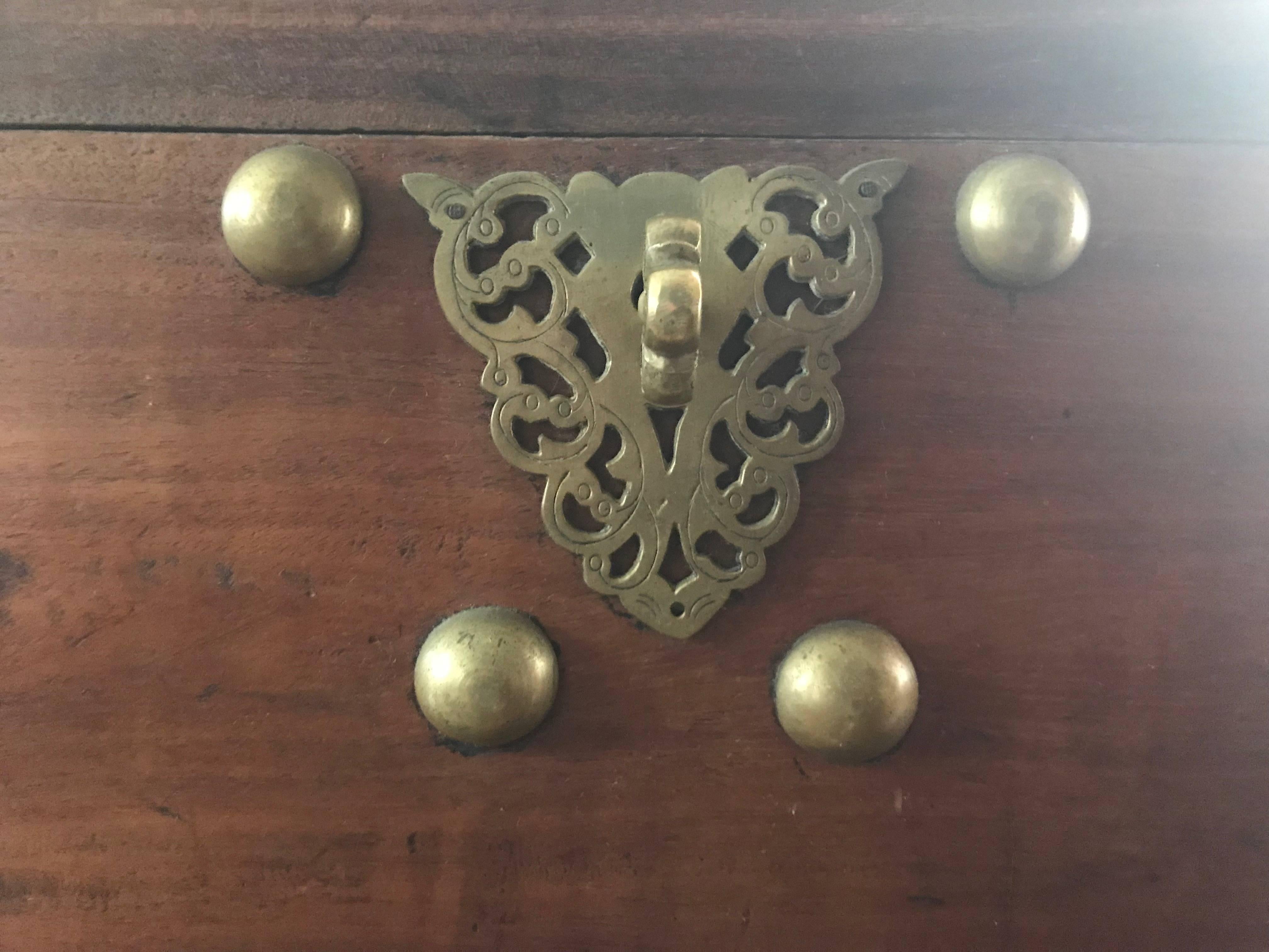 19th Century Dutch Colonial, Ceylonese, Chest on Stand, Sri Lanka, circa 1890