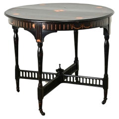 Dutch Colonial Ebonized Mahogany Gueridon