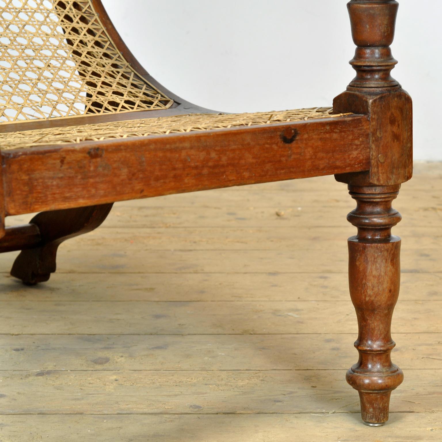 Silla de plantación indonesia colonial holandesa, hacia 1920 en venta 6