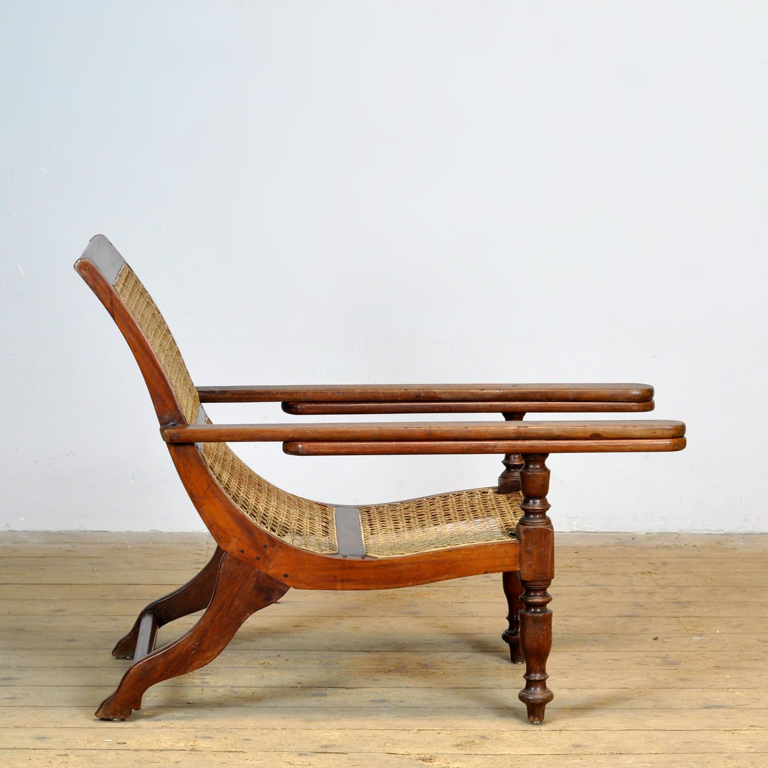 Silla de plantación indonesia colonial holandesa, hacia 1920 en Bueno estado para la venta en Amsterdam, Noord Holland