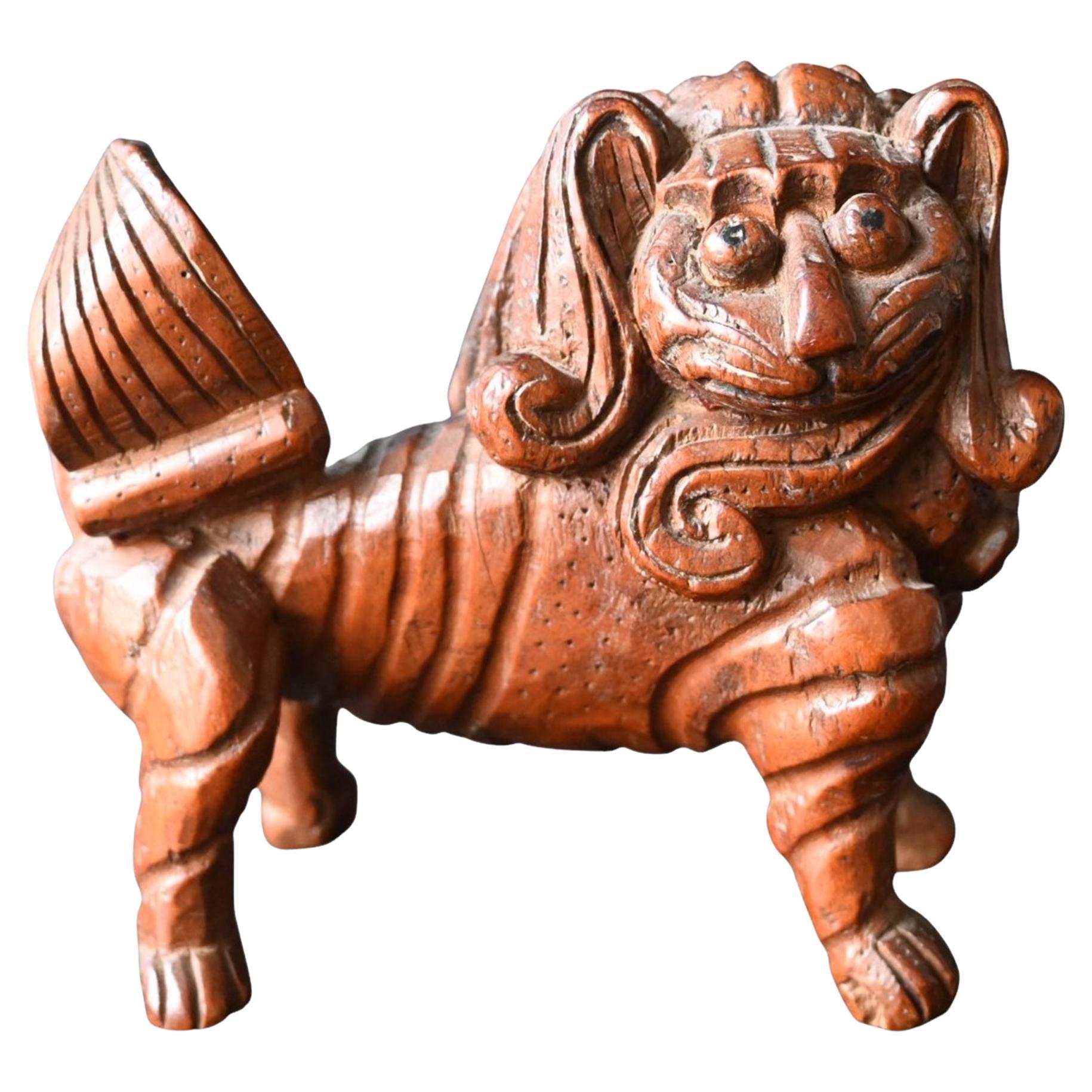 Scultura di leone guardiano ceylonese del periodo coloniale olandese - 18° secolo in vendita