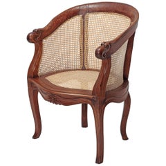 Antique Dutch Colonial Teak Round Back Chair, Late 18th Century