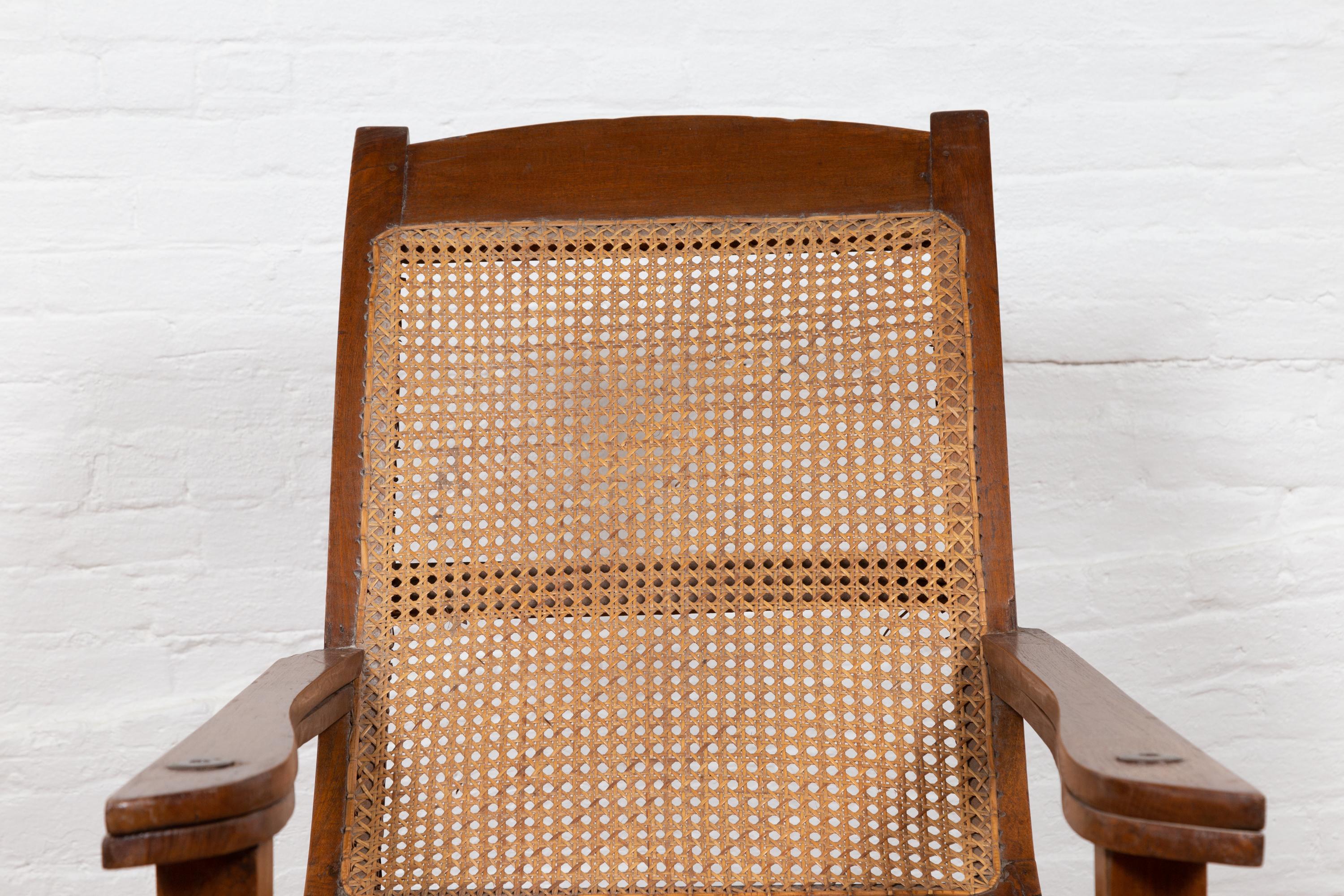 rattan plantation chair