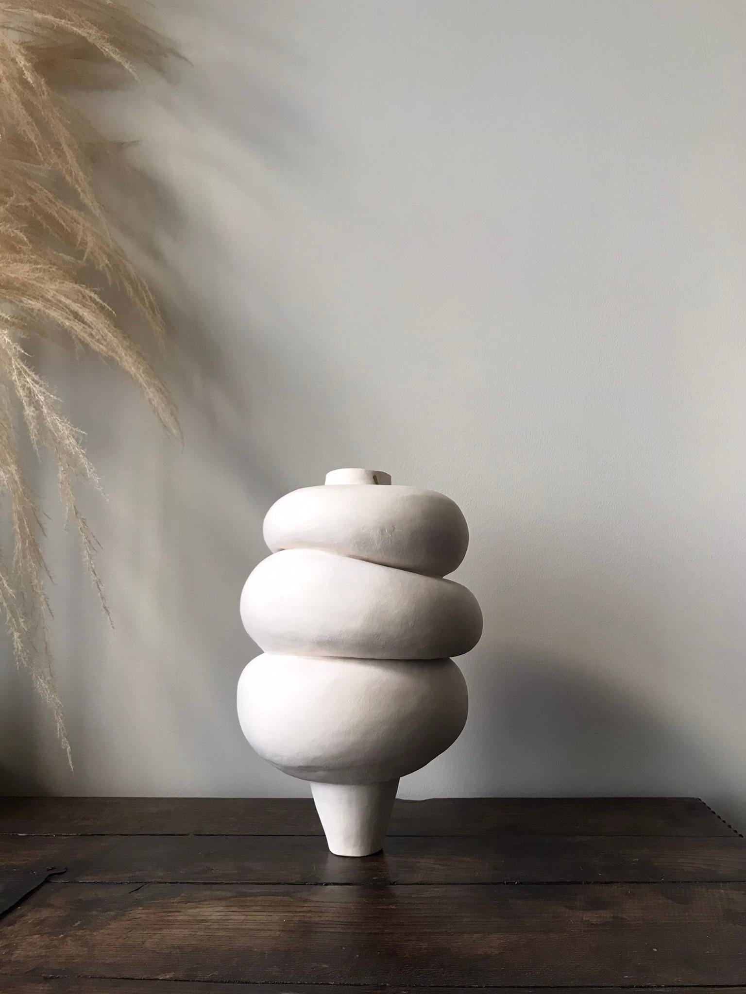 Moderne Art sculptural céramique contemporain néerlandais Modder Calmness par Françoise Jeffrey en vente