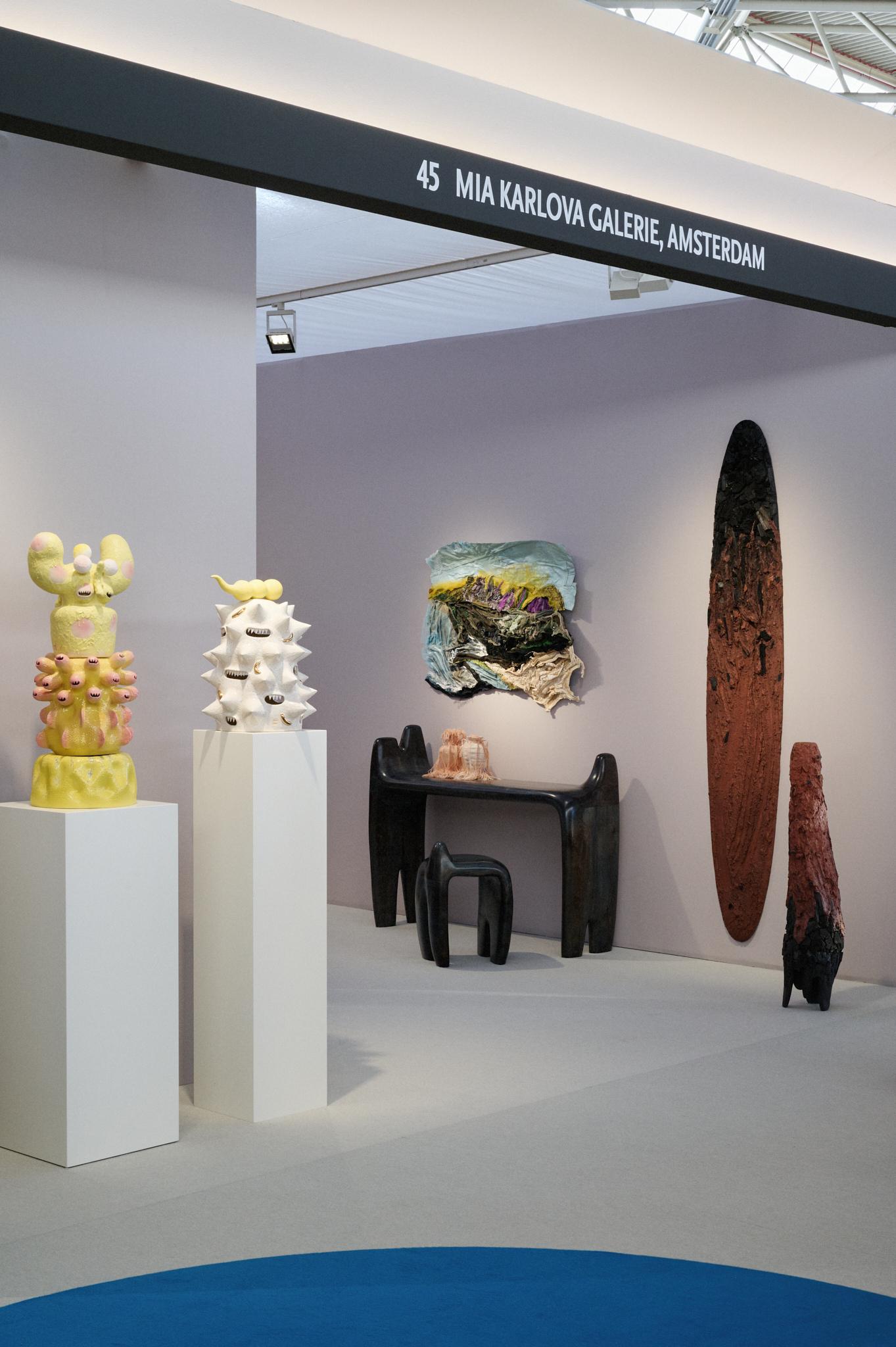 Ricamato Arte tessile contemporanea olandese Under the Blue Sky di Femke van Gemert in vendita