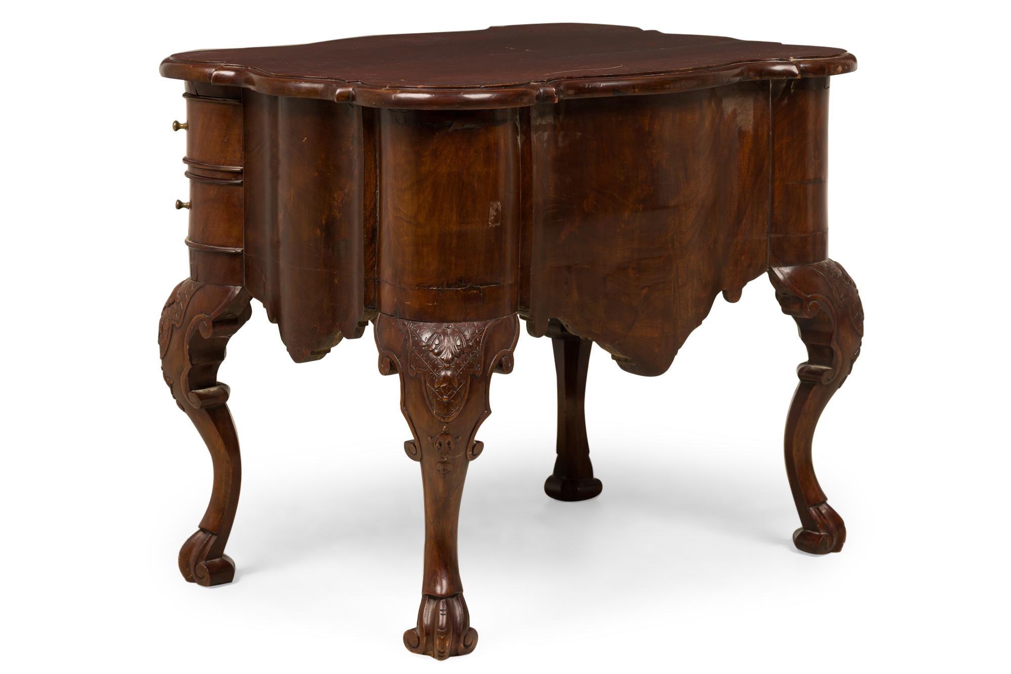 18th Century and Earlier Dutch Continental 18th Century Center Table with 6 Drawers For Sale
