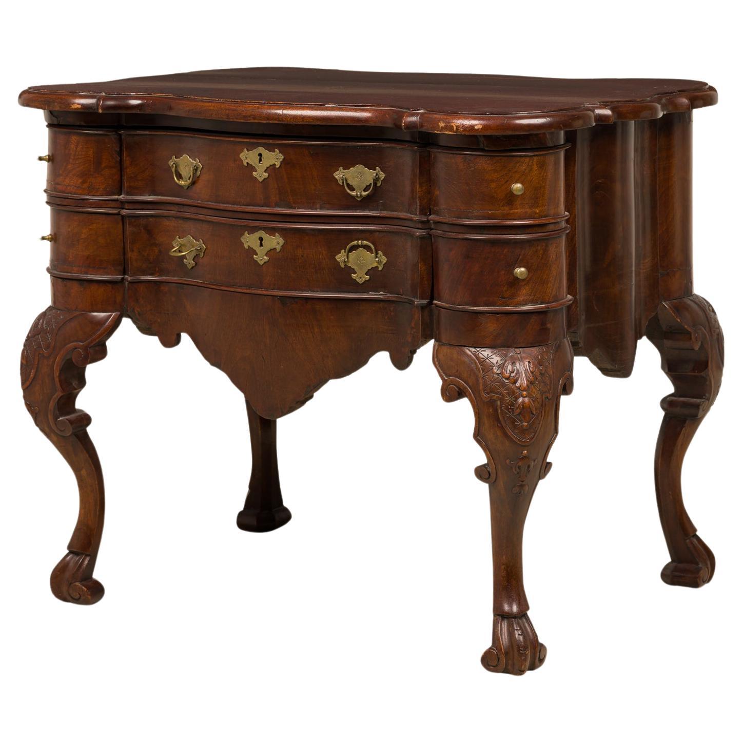 Dutch Continental 18th Century Center Table with 6 Drawers For Sale