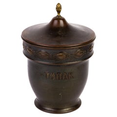 Vintage Dutch Copper & Brass Tobacco Jar 19th Century 