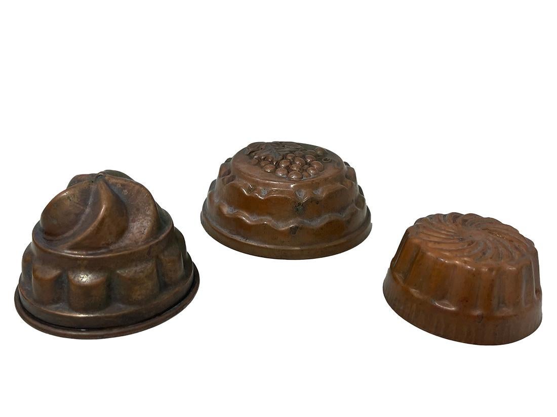 Dutch copper pudding bakeware, molds In Good Condition For Sale In Delft, NL