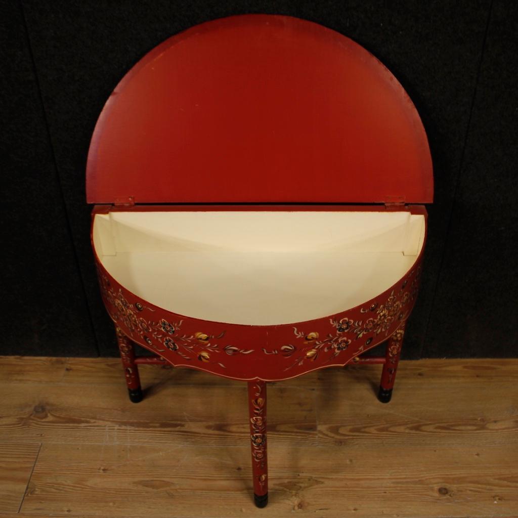 Dutch Crescent Table in Painted Wood, 20th Century For Sale 3
