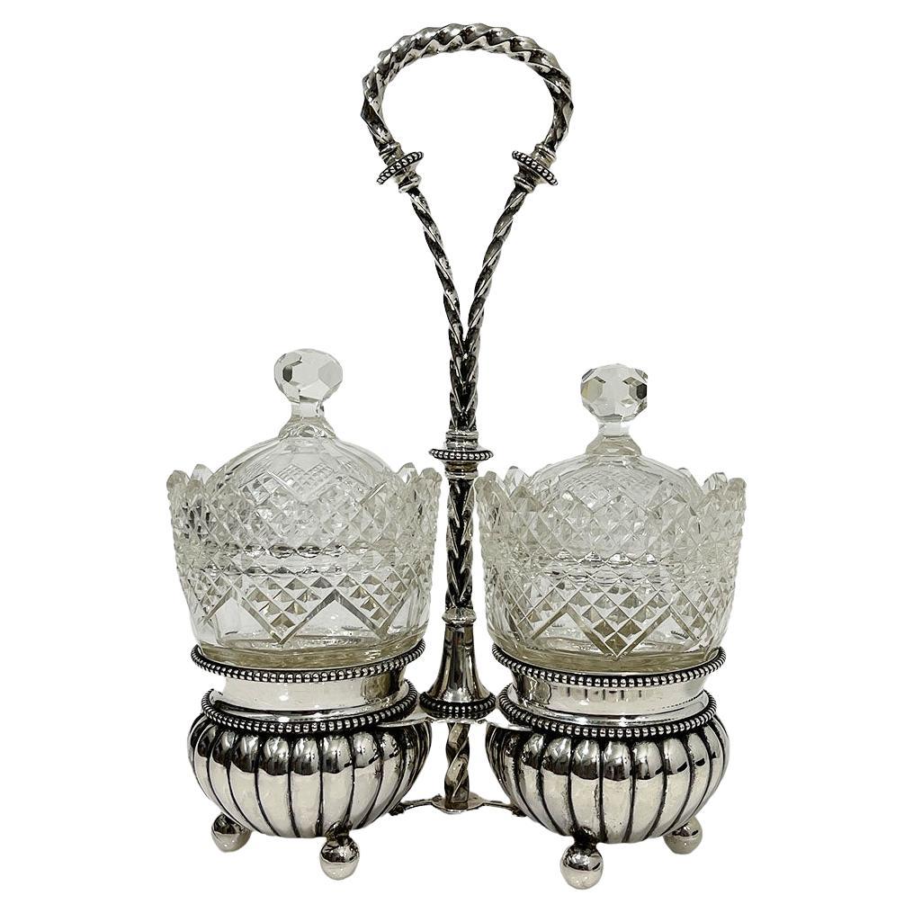 Dutch Cruet Pickle Set by Van Kempen and Sons, 1891