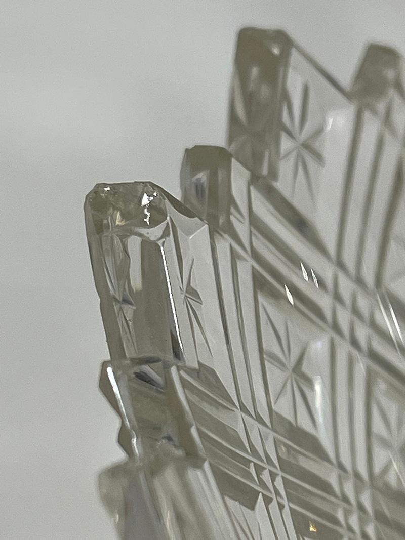 Cuenco de cristal holandés con asa de plata de van Lieshout & Co, Amsterdam, década de 1880 en venta 4