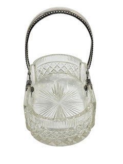 Dutch Crystal with silver sugar bowl by Höhle & Bolhuis, Amsterdam 1909