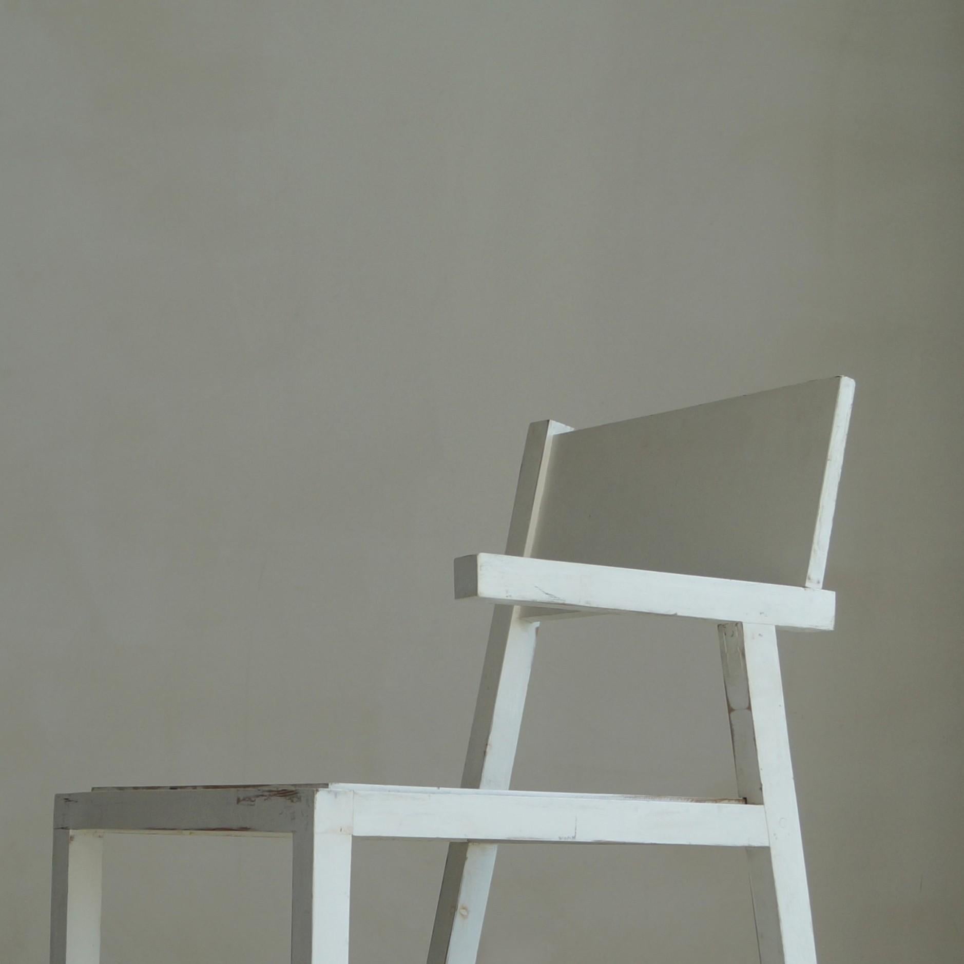 Fauteuil moderniste d'inspiration De Stijl, en finition blanche d'origine, années 1960, Dutch Originals en vente 10