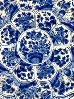 Caricatore olandese Delft blu e bianco De Witte Starre Factory Circa 1770